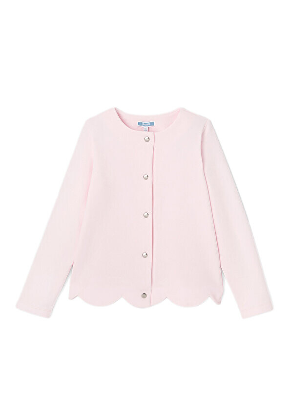 Флисовый кардиган для девочек dusty pink Jacadi Paris