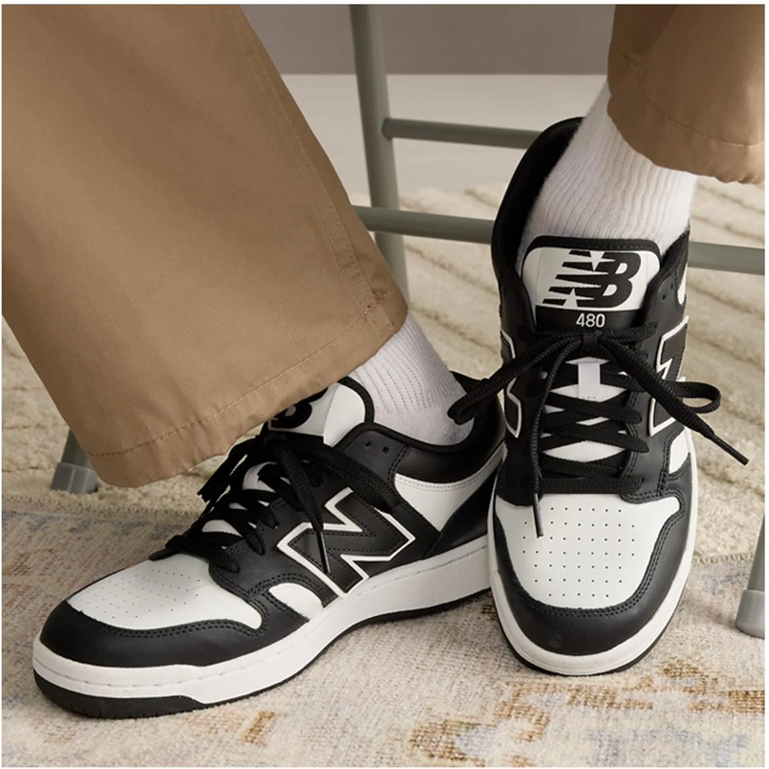 Кроссовки New Balance 480 V1, белый — фото 3