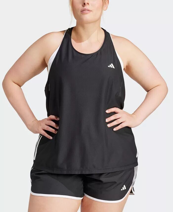 

Впитывающая влагу майка больших размеров Own the Run adidas, черный