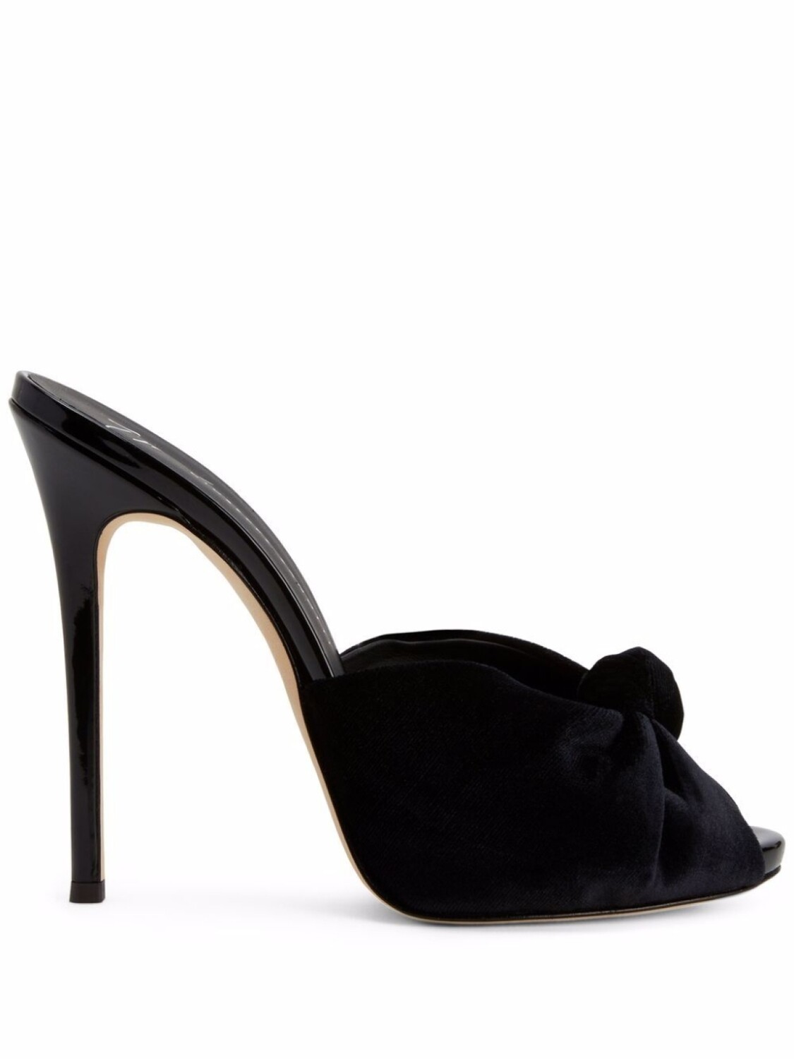 Giuseppe Zanotti бархатные босоножки Bridget, черный
