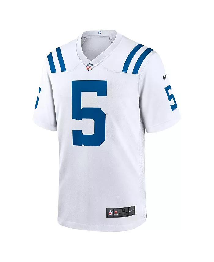 Мужская игровая футболка Anthony Richardson Indianapolis Colts, выбор в первом раунде драфта НФЛ 2023 Nike, синий — фото 4