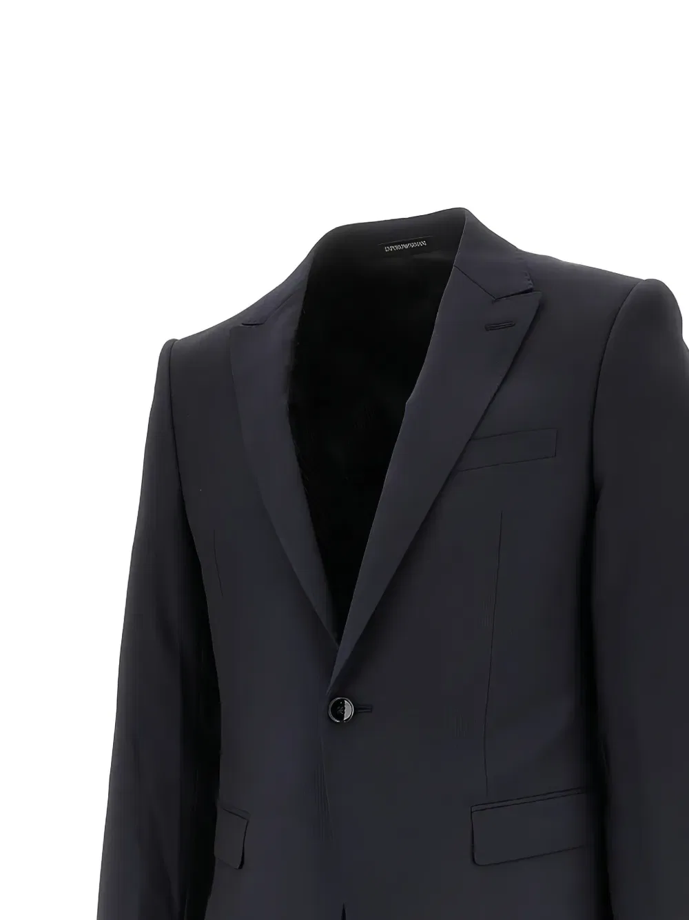 Однобортный костюм Дэвида Emporio Armani, черный — фото 2