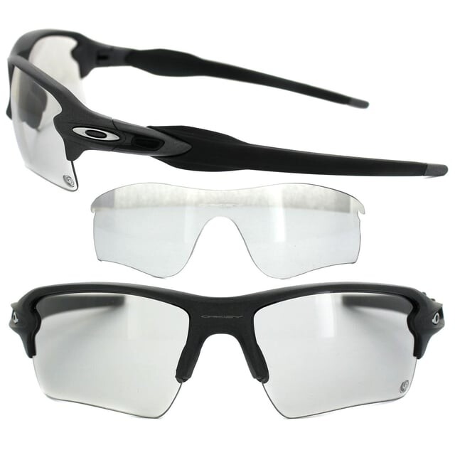 

Мужские солнцезащитные очки Wrap с матовым иридием Oakley, черный