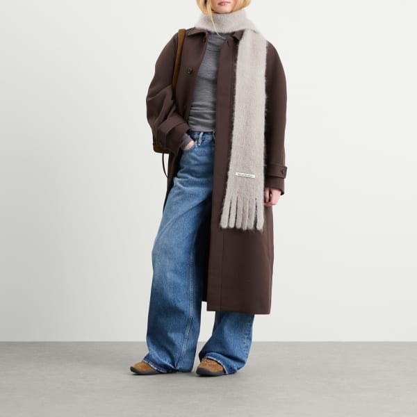 Узкий шарф Кинни Acne Studios, серый — фото 3