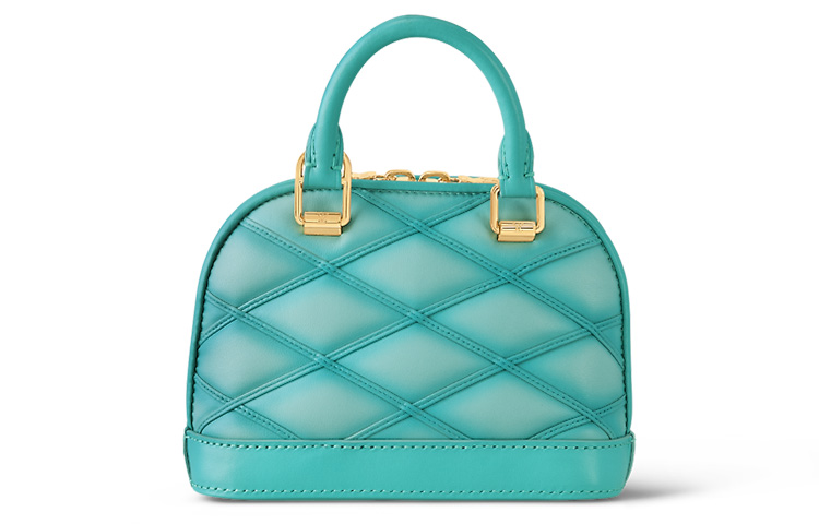 LOUIS VUITTON Женская светло-голубая миниатюрная кожаная сумка через плечо — фото 3