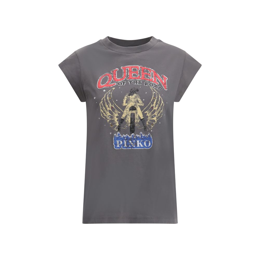 

Футболка с макси-принтом Pinko, серый