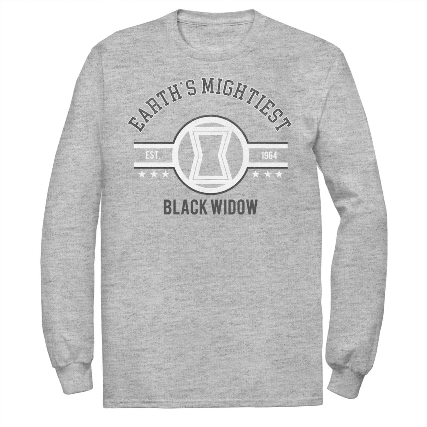 

Мужская футболка с логотипом Avengers Earth's Mightiest Black Widow Marvel