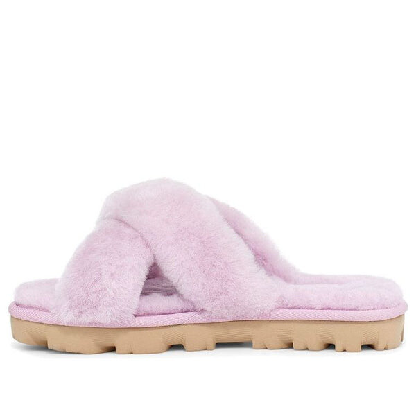 

Модные сандалии пушистые минималистичные мягкие подошвы уютные Ugg, фиолетовый