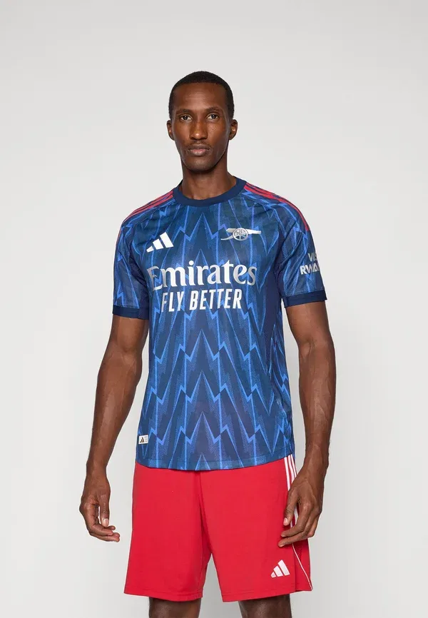 Футбольная форма Arsenal FC 25/26 выездная аутентичная Adidas Performance, цвет ночной индиго/матовое серебро