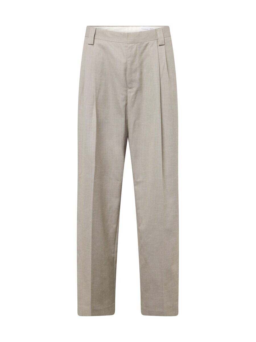

Тканевые брюки TOPMAN Wide leg Pleat-Front Pants, серый