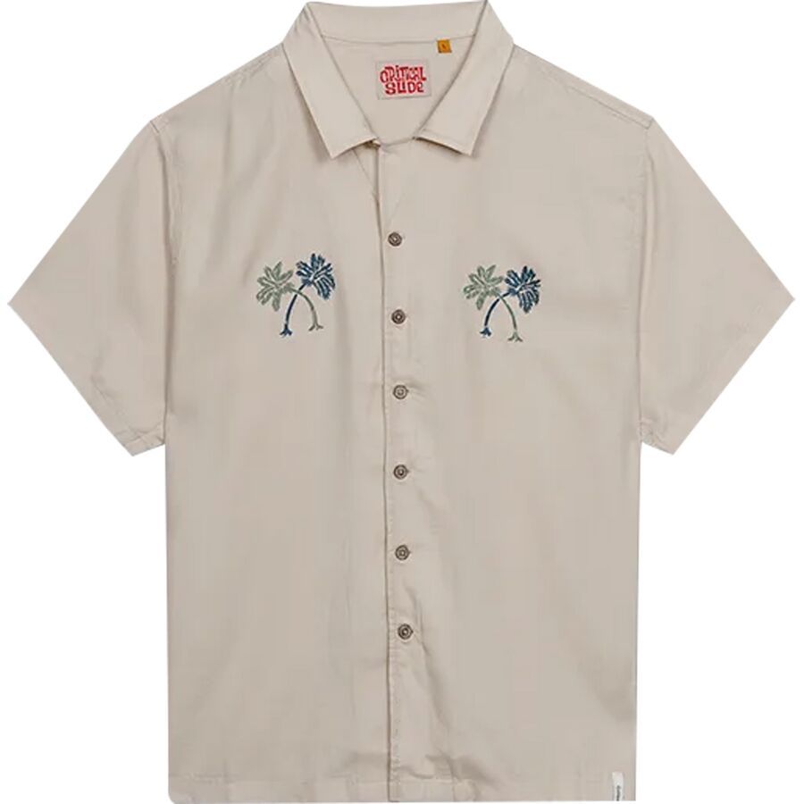 

Очень симпатичная мужская рубашка с коротким рукавом для отдыха в курортном стиле The Critical Slide Society The Critical Slide Society, Ecru