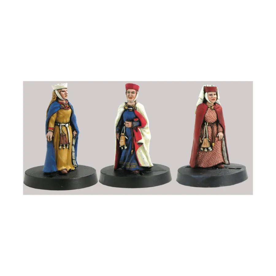 

Средневековые дамы в плащах (подставка не входит в комплект), Historical Miniatures - Medieval - Citizens (28mm) (Mirliton SG)