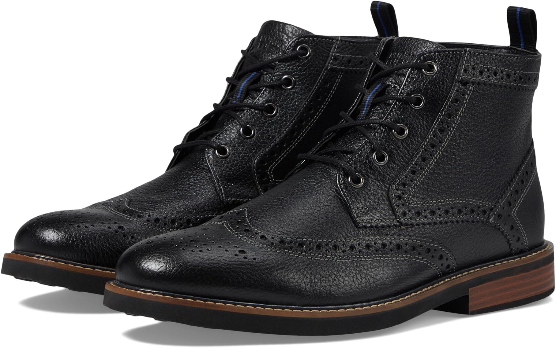 

Ботинки Nunn Bush Odell Wingtip Boot with KORE Walking Comfort Technology, цвет Black Tumbled
