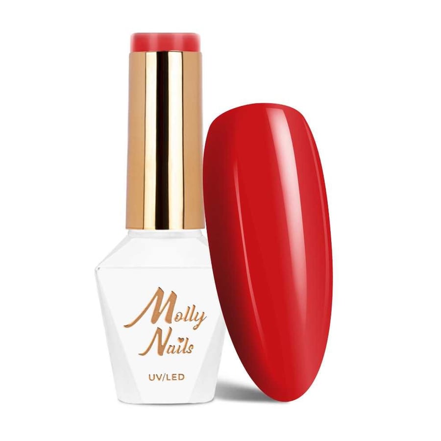 

Molly Nails Hearts & Kisses Ruby Ring HEMA/Di-HEMA Free 8 г гибридный лак для ногтей № 196