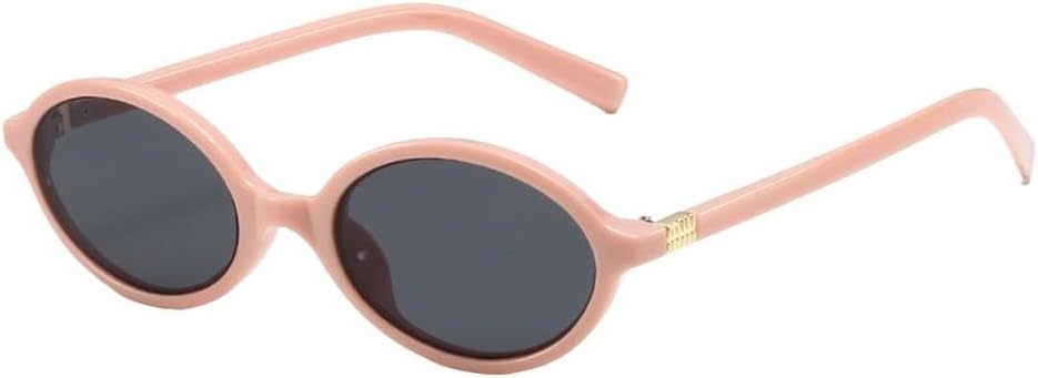 

Модные овальные простые солнцезащитные очки с литературным дизайном для женщин, ретро-стиль, маленькая оправа, очки для поездок на работу, солнцезащитные очки для путешествий, защита от ультрафиолета UV400 UJNHGQ, Pink Gray