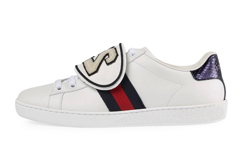 Кеды женские Gucci, белый / фиолетовый