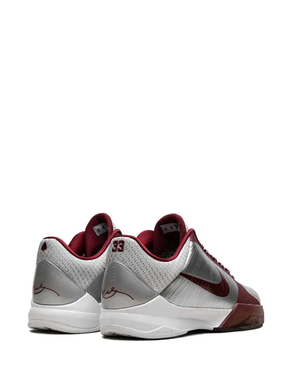 Баскетбольные кроссовки Kobe v Nike Kids, серебро — фото 3