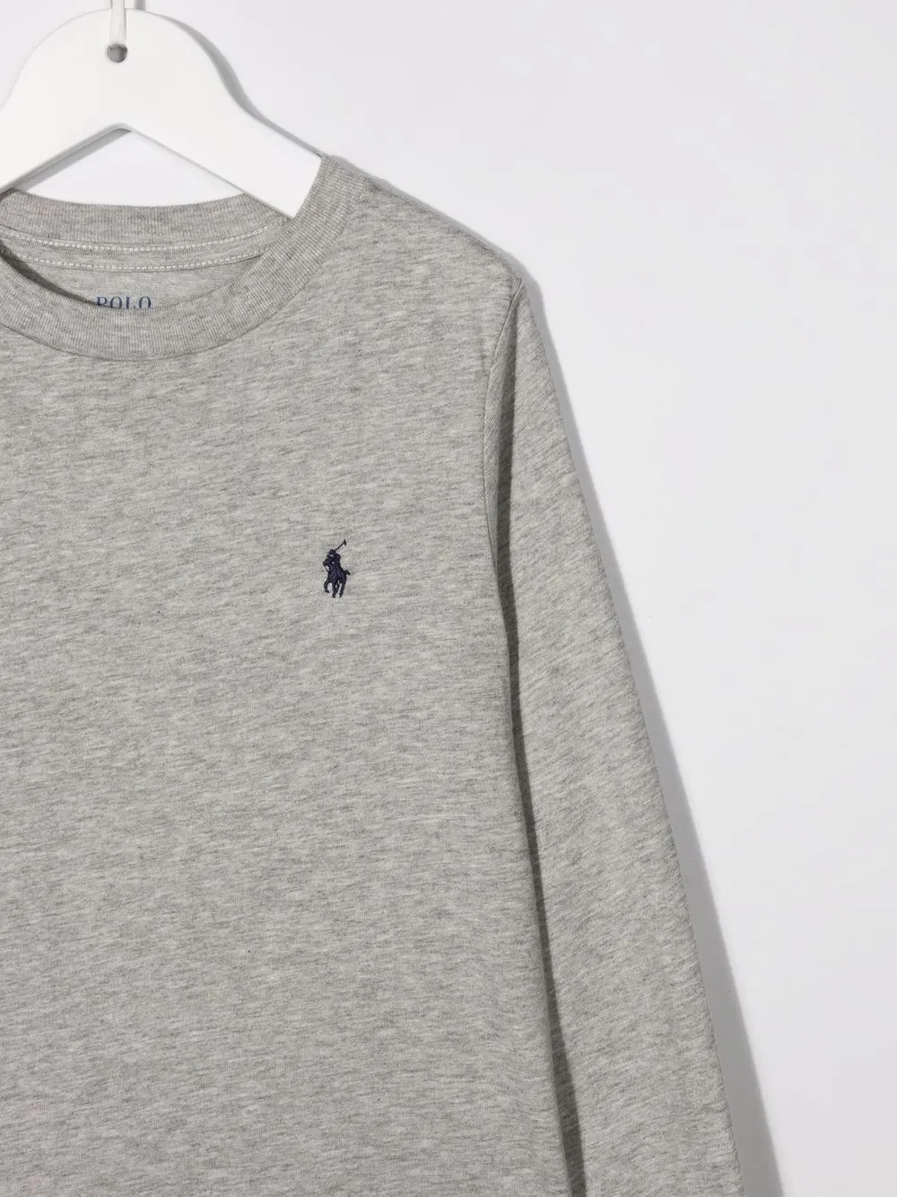 Футболка с круглым вырезом POLO RALPH LAUREN KIDS, серый — фото 3