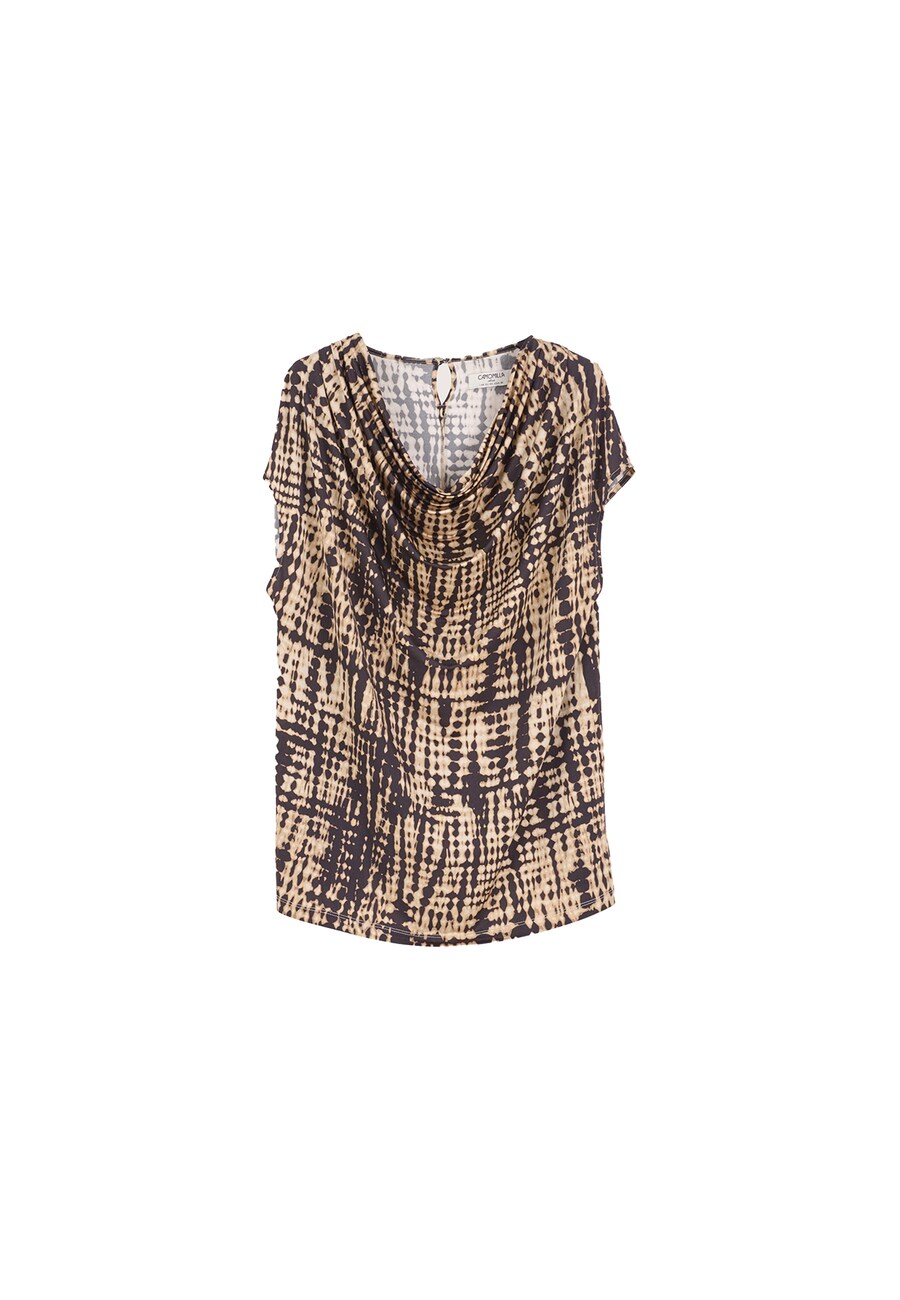 

Блуза Camomilla Italia Sorbetto, цвет Light brown/Dark brown