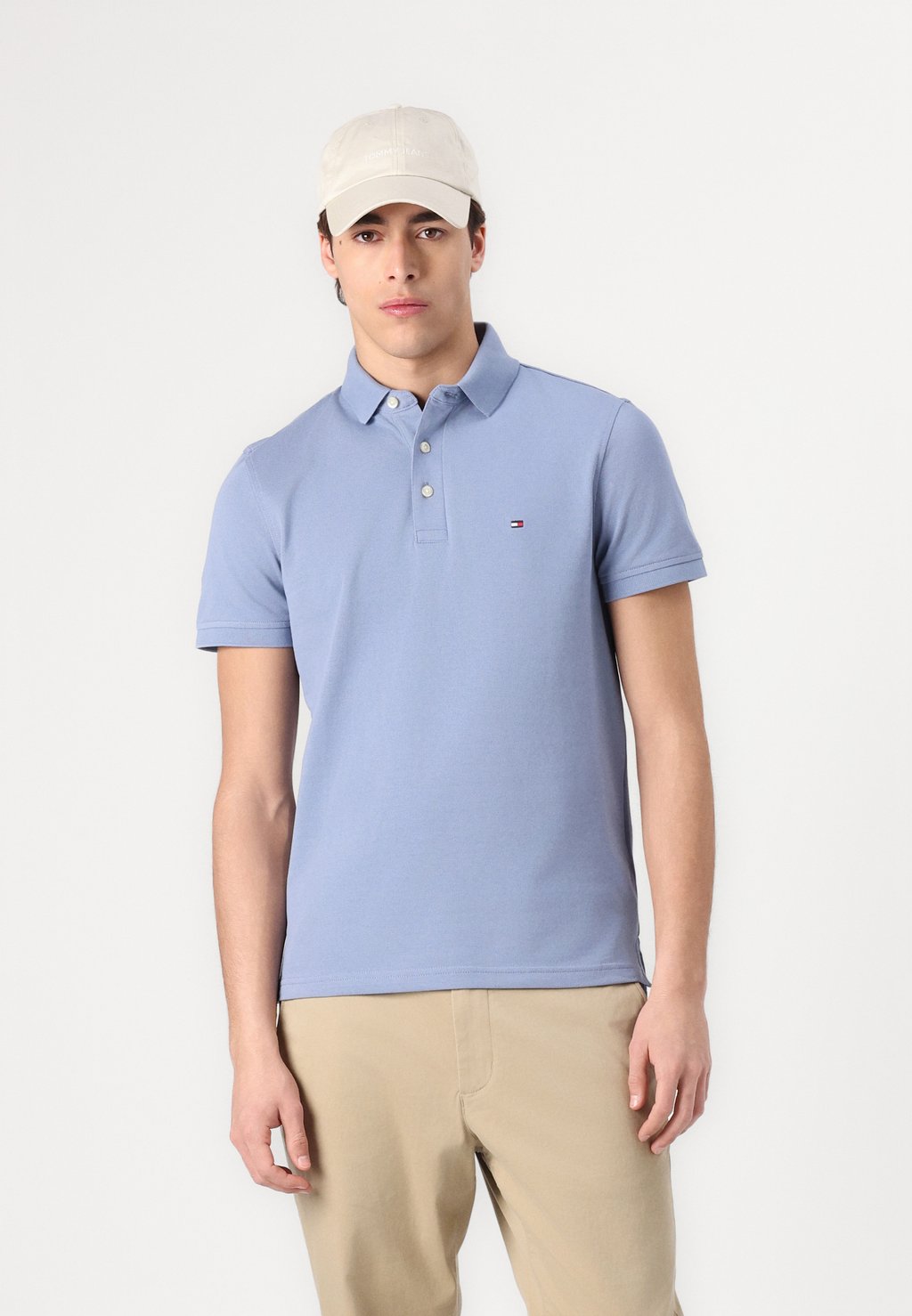 Рубашка поло SLIM Tommy Hilfiger, синий — фото 4