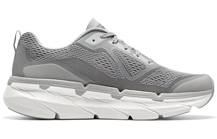 Кроссовки для бега Max Cushioning для мужчин с низким верхом, серебристо-белые Skechers — фото 2