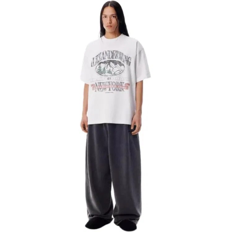Футболка с графическим принтом Alexander Wang, Vintage White — фото 3
