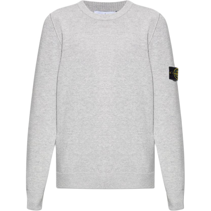 

Свитер с нашивкой-логотипом STONE ISLAND, серый