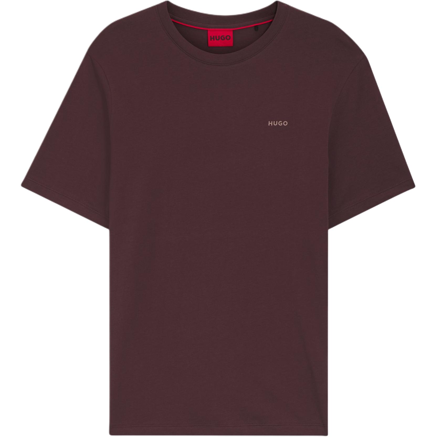 

HUGO BOSS Футболка мужская светло-коричневая с круглым вырезом Moderate Straight Fit