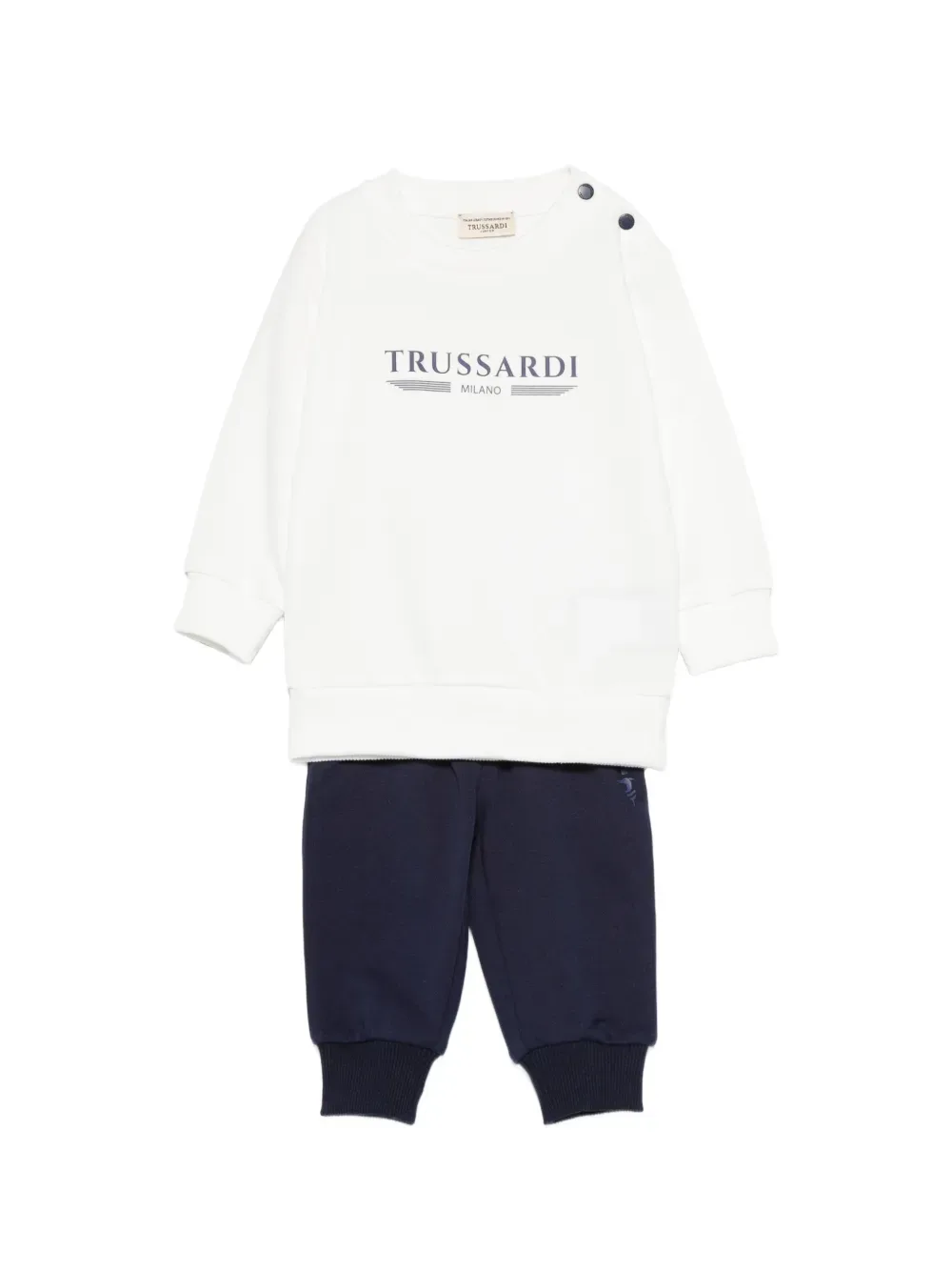 Комплект брюк с логотипом (набор из двух) TRUSSARDI JUNIOR, белый