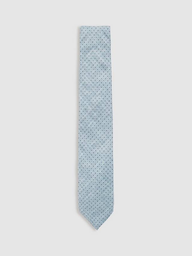 

Галстук aurelio с шелковой булавкой в горошек Reiss, цвет Soft Blue