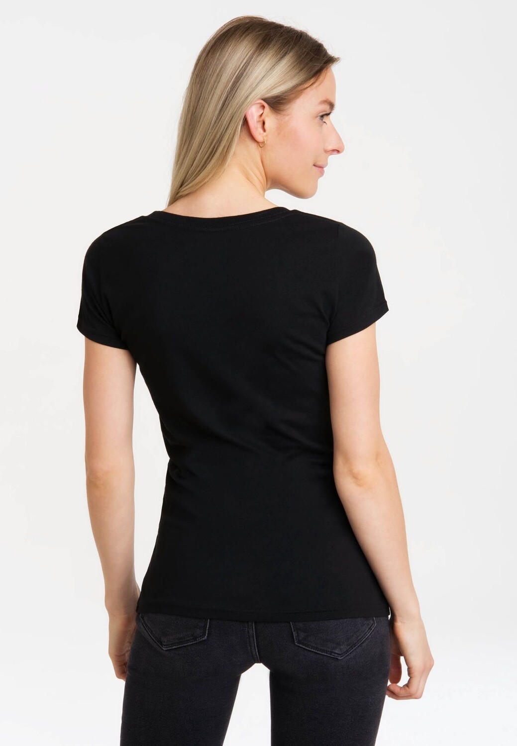 Новая футболка для девочек «Гарри Поттер» — логотип Хогвартса (белая) LOGOSHIRT, черный — фото 4