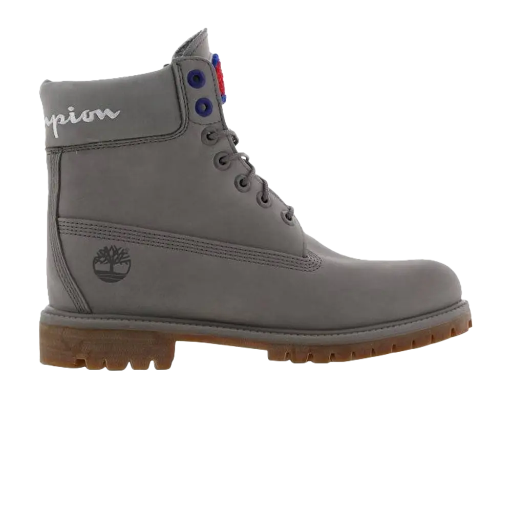 Ботинки Champion x Timberland Premium 6 Inch, серый