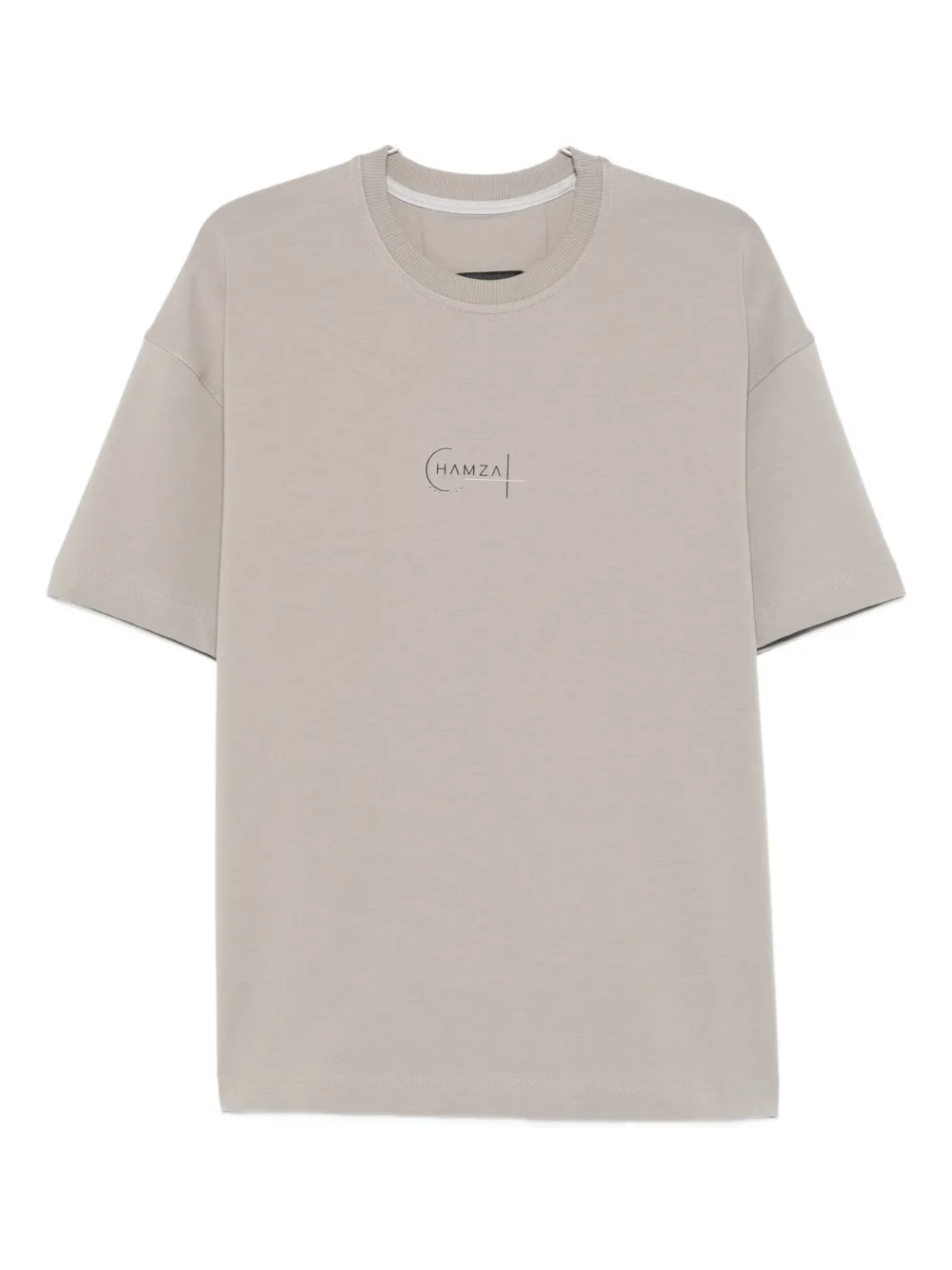 

Футболка с круглым вырезом и логотипом HAMZA, серый