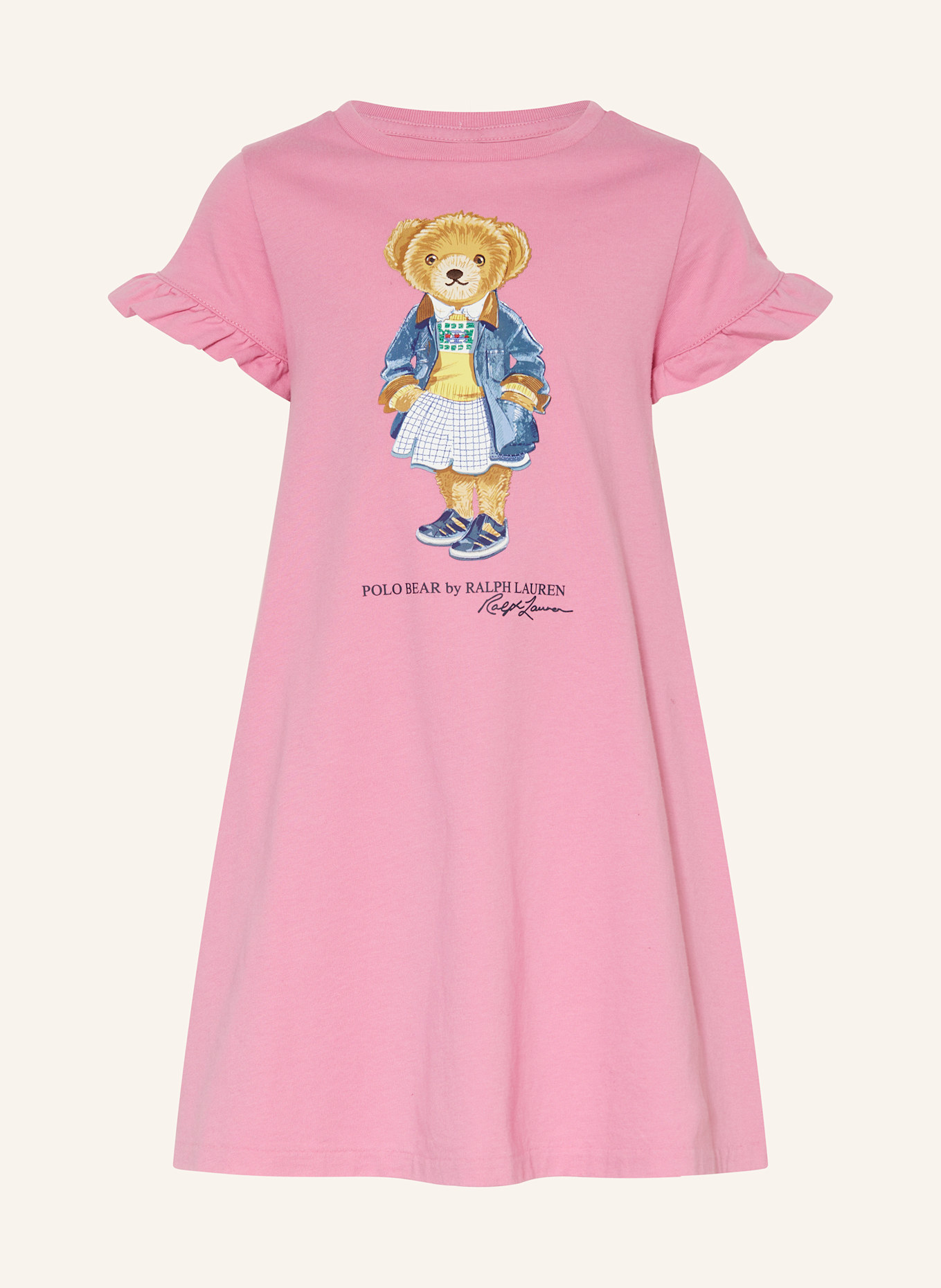 

Платье с оборками Polo Ralph Lauren, розовый