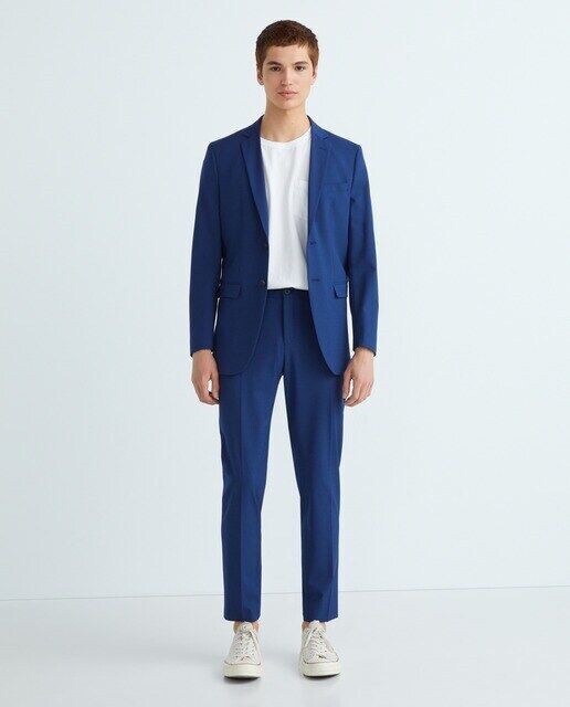 

Однотонный мужской пиджак Slim Fit Selected, индиго