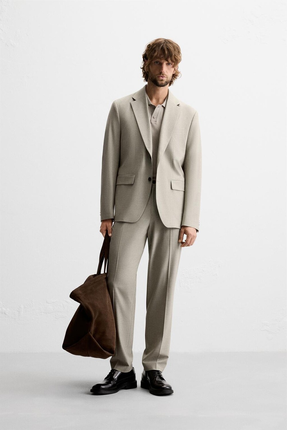 

Костюмные брюки ZARA, кэмел
