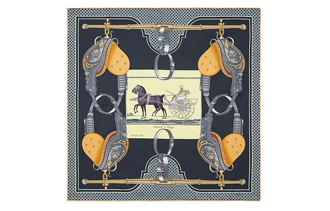 

Женский шелковый шарф Carrick A Pompe, разноцветный HERMES