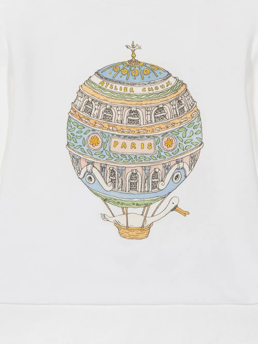 Толстовка с графичным принтом Atelier Choux, белый — фото 3