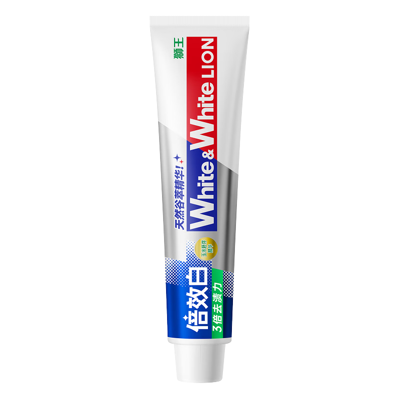 LION Зубная паста White & White двойного эффекта для очистки и свежести дыхания — фото 2