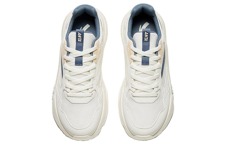 Кроссовки ANTA Lifestyle Shoes Men Low-top White/Gray/Yellow, слоновая кость/серый — фото 3