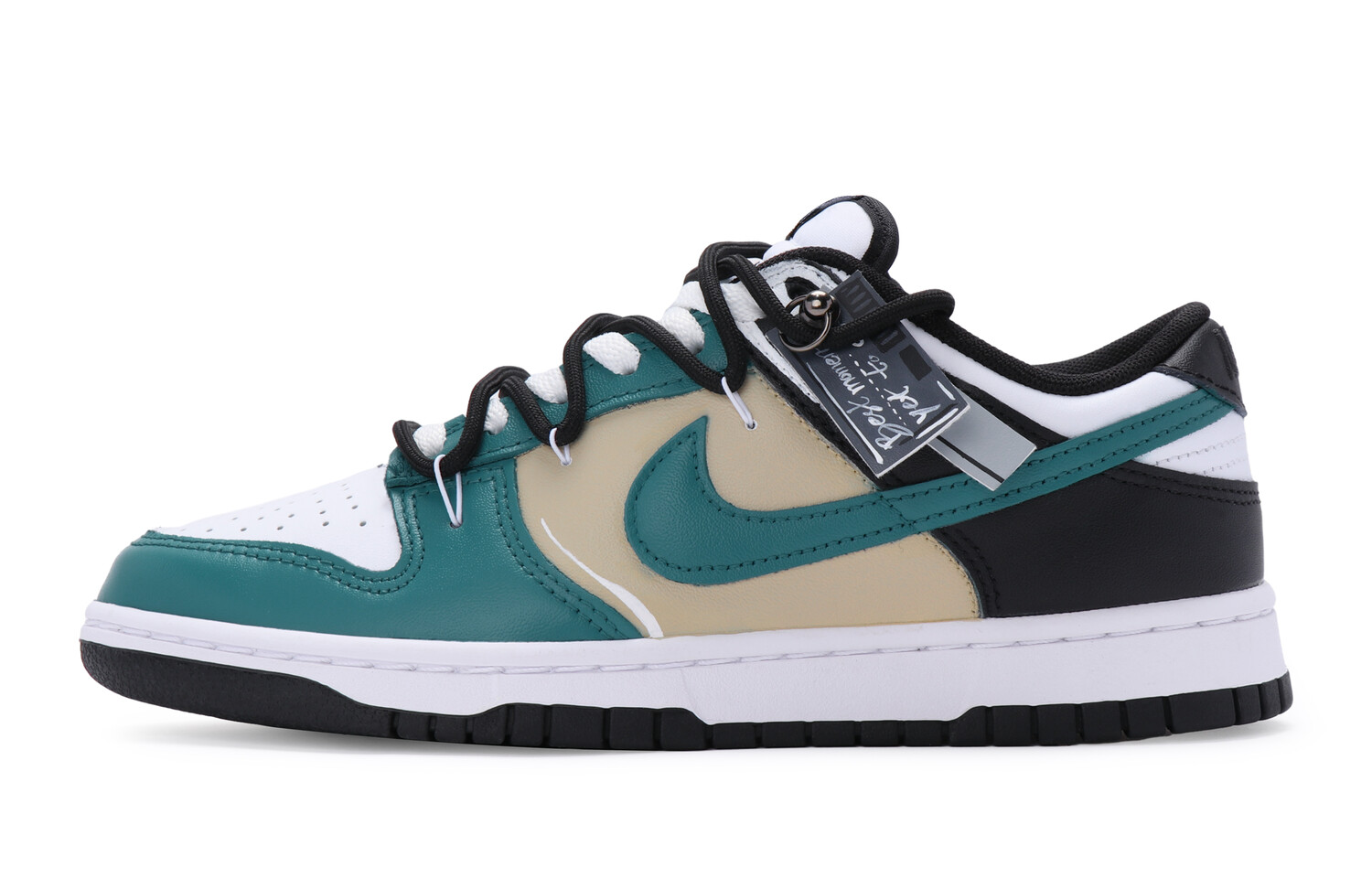 

Кроссовки Nike Dunk Skateboarding Shoes Women's Low-top Khaki/Black, черный