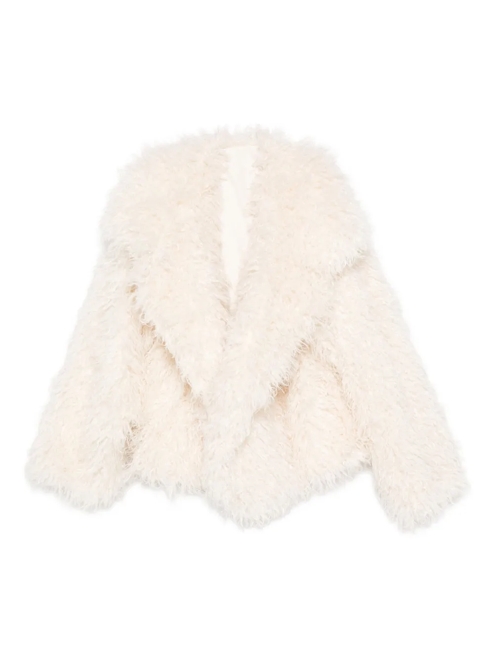 

Шуба из искусственного меха Norma Kamali, бежевый