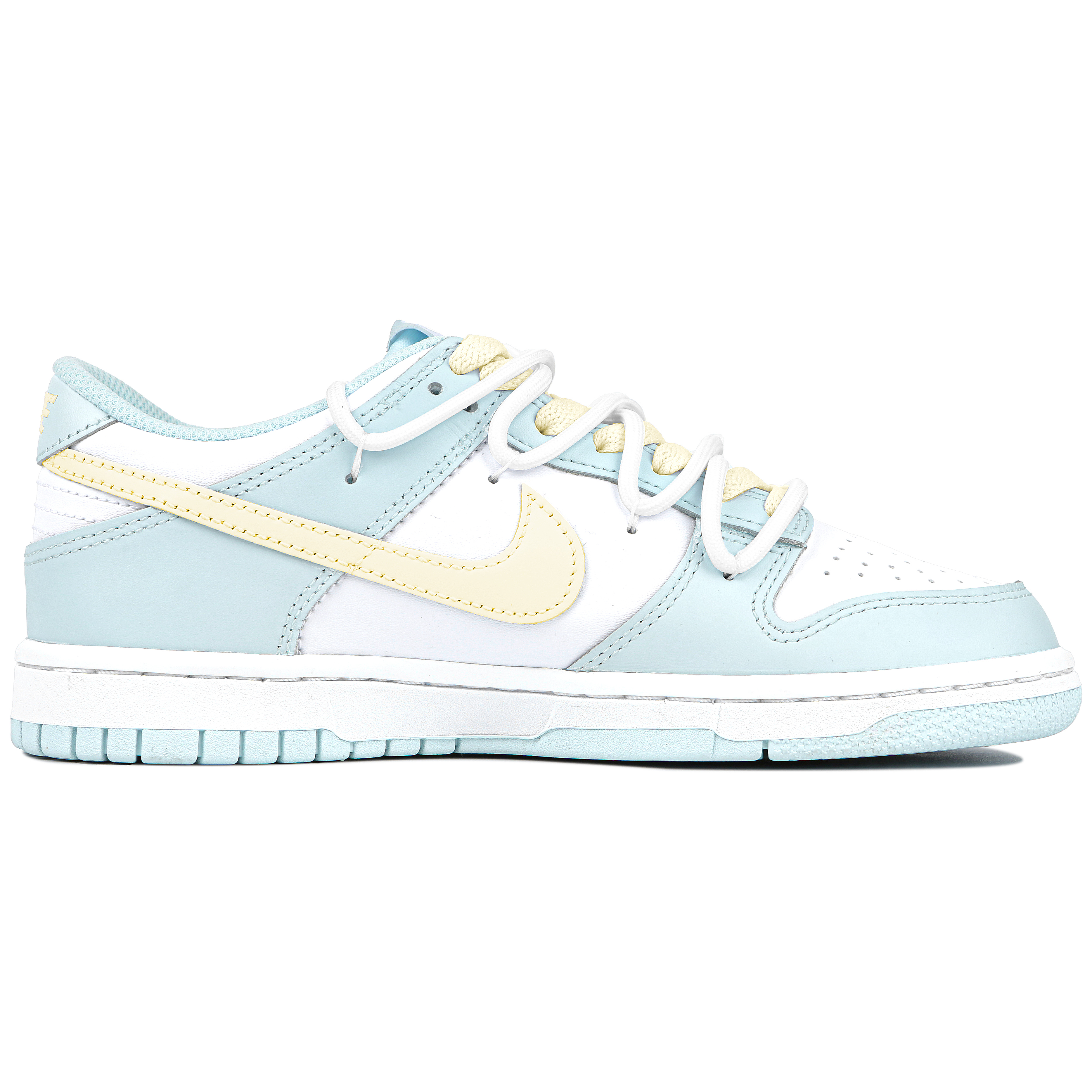 

Кроссовки Nike Dunk Skateboarding Shoes Women's Low-top Blue/yellow, синий/желтый