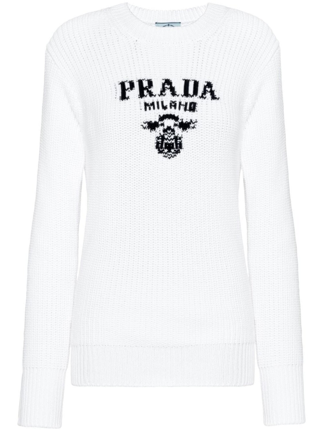 

Prada джемпер с логотипом, белый