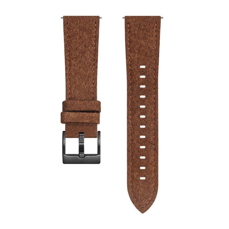 

Ремешок, совместимый с Huawei, натуральная кожа, 210 мм IBOANN, Suddy belt - brown silver buckle