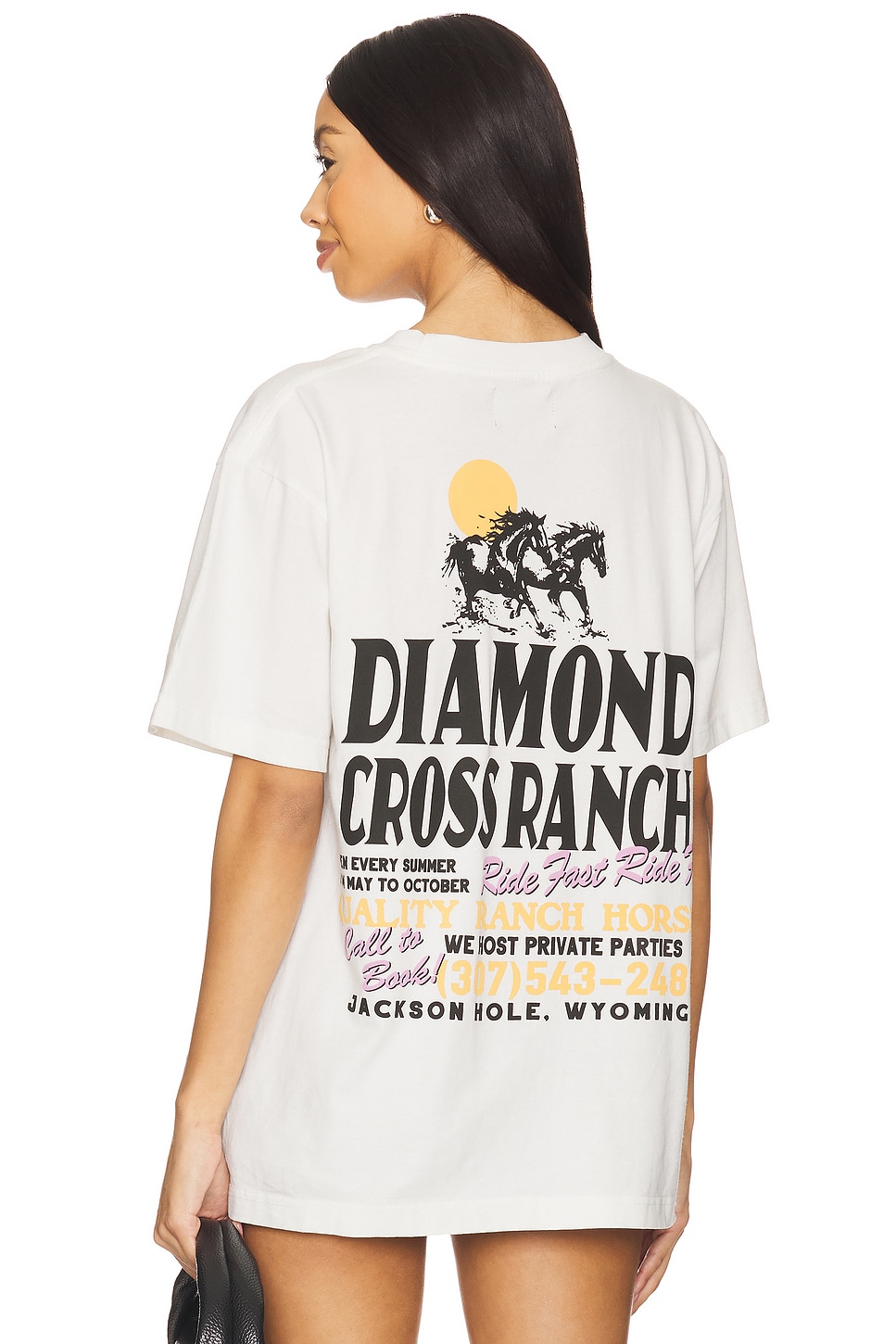 

Футболка с коробкой для пиццы Diamond Cross Ranch, белый