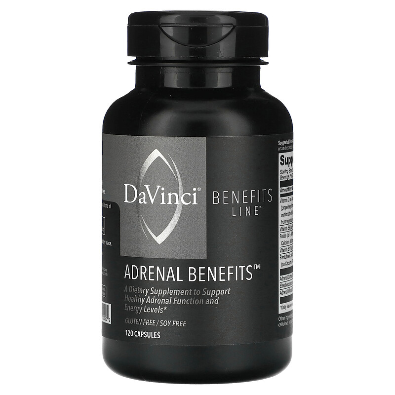 

DaVinci Laboratories, Benefits Line, Adrenal Benefits, 120 капсул