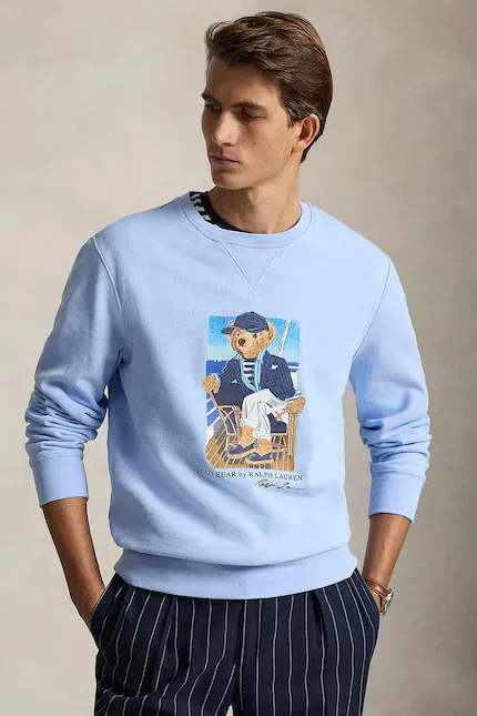 Худи хлопок Polo Ralph Lauren, синий