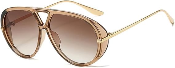 

Солнцезащитные очки для мужчин и женщин - защита UV400 - увеличенный размер с двойной перемычкой, конфетный цвет, для занятий спортом на открытом воздухе и вождения QWBSER, 7