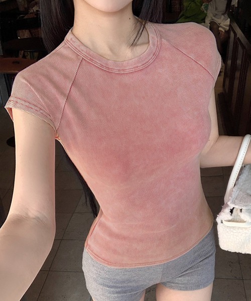 

PRIVATE BEACH Винтажная футболка из лайкры Grande PRIVATE BEACH, розовая